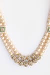 Buy_Dugran By Dugristyle_Gold Plated Kundan Layered Necklace_Online_at_Aza_Fashions