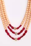 Buy_Dugran By Dugristyle_Gold Plated Pearls Layered Necklace _Online_at_Aza_Fashions