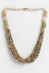 Buy_Dugran By Dugristyle_Multi Color Layered Necklace _at_Aza_Fashions