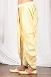 Aryavir Malhotra_Gold Dupion Silk Draped Dhoti _Online_at_Aza_Fashions