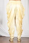 Buy_Aryavir Malhotra_Gold Dupion Silk Draped Dhoti _Online_at_Aza_Fashions