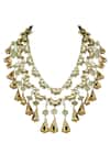 Buy_Anayah Jewellery_Kundan Layered Necklace _at_Aza_Fashions