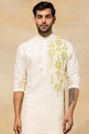 Diyarajvvir Yellow Cotton Embroidery Tribal Pattern Kurta Set Online at Aza Fashions Diyarajvvir_Yellow Cotton Embroidery Tribal Pattern Kurta Set _Online_at_Aza_Fashions