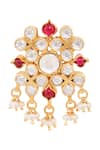 Anita Dongre_Gold Plated Crystal Lasya Earrings_Online_at_Aza_Fashions