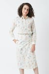 Buy_Doodlage_White Cotton Alicia Printed Dress_at_Aza_Fashions