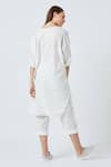 Shop_Doodlage_White Upcylced Cotton Round Amy Upcycled Tunic _at_Aza_Fashions