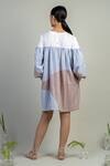 Shop_Doodlage_Multi Color Upcycled Cotton Tyana Panelled Dress_at_Aza_Fashions