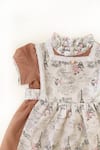 Buy_Taramira_Brown Cotton Blend Printed Paris Apron Dress _Online_at_Aza_Fashions