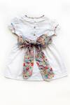 Shop_Taramira_White Cotton Flared Dress _at_Aza_Fashions
