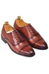 Buy Domani Brown Handcrafted Leather Oxford Shoes at Aza Fashions Buy_Domani_Brown Handcrafted Leather Oxford Shoes _at_Aza_Fashions