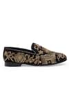 Buy_Domani_Black Embroidered Zardozi Loafers _Online_at_Aza_Fashions