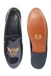Shop_Domani_Black Embroidered Zardozi Loafers _at_Aza_Fashions