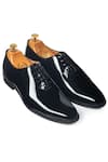 Buy_Domani_Black Vegan Leather Derby Shoes _at_Aza_Fashions