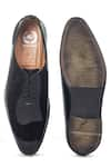 Shop_Domani_Black Vegan Leather Derby Shoes _at_Aza_Fashions