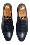 Shop_Domani_Black Plain Oxford Brogue Shoes _at_Aza_Fashions