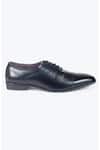 Domani_Black Plain Oxford Brogue Shoes _Online_at_Aza_Fashions