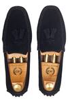 Domani Black Tassel Suede Loafers Online at Aza Fashions Domani_Black Tassel Suede Loafers _Online_at_Aza_Fashions