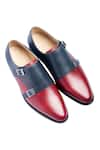 Buy_Dmodot_Black Handcrafted Double Monk Strap Shoes _at_Aza_Fashions