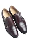 Buy_Dmodot_Brown Double Monk Shoes _at_Aza_Fashions