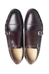 Shop_Dmodot_Brown Double Monk Shoes _at_Aza_Fashions