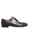 Buy_Dmodot_Brown Double Monk Shoes _Online_at_Aza_Fashions