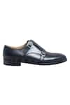 Dmodot_Black Brogue Double Monk Shoes _Online_at_Aza_Fashions