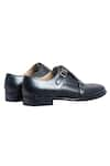 Buy_Dmodot_Black Brogue Double Monk Shoes _Online_at_Aza_Fashions