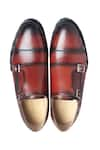 Shop_Dmodot_Brown Double Monk Shoes _at_Aza_Fashions