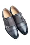 Buy_Dmodot_Grey Double Monk Shoes _Online_at_Aza_Fashions