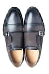 Shop_Dmodot_Grey Double Monk Shoes _at_Aza_Fashions