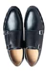 Shop_Dmodot_Black Double Monk Shoes _at_Aza_Fashions