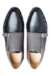 Shop_Dmodot_Black Handcrafted Double Monk Strap Shoes _at_Aza_Fashions