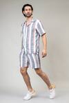 Shop_Doodlage_Multi Color Upcycled Cotton Striped James Shirt _Online_at_Aza_Fashions