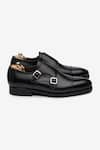 Bridlen_Black Double Monk Shoes  _Online_at_Aza_Fashions