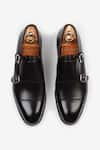 Buy_Bridlen_Black Double Monk Shoes  _Online_at_Aza_Fashions