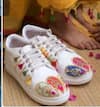 Shop_The Saree Sneakers_White Embroidered Sneakers _at_Aza_Fashions