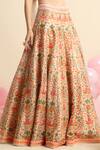 Priyanka Jain_White Dupion Silk Embroidered Floral Sweetheart Neck Lehenga And Blouse Set _at_Aza_Fashions