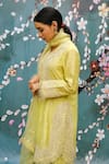 Buy Label Niti Bothra Green Chanderi Dori , Mirror , Resham Round Kurta Sharara Set Online at Aza Fashions Buy_Label Niti Bothra_Green Chanderi Dori , Mirror , Resham Round Kurta Sharara Set _Online_at_Aza_Fashions