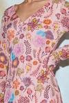 Shop_DiyaRajvvir_Pink Georgette Printed Kurta Sharara Set_Online_at_Aza_Fashions