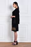 Buy_Kukoon The Label_Black Velvet Embroidered Dress_Online_at_Aza_Fashions