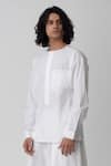 Buy Rajesh Pratap Singh White Cotton Shirt at Aza Fashions Buy_Rajesh Pratap Singh_White Cotton Shirt _at_Aza_Fashions
