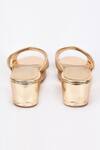 Buy_Samyukta Singhania_Gold Glitter Strap Wedges_Online_at_Aza_Fashions