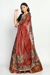 Moledro_Multi Color Chanderi Silk, Dupion, Kota Dupatta Zahara Printed Lehenga Set _Online_at_Aza_Fashions