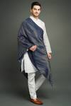 Dusala_Blue Pashmina Stole _Online_at_Aza_Fashions