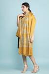 Shop_Dusala_Yellow Pashmina Handwoven Stole_at_Aza_Fashions