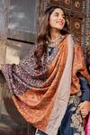Dusala_Pashmina Silk Shawl (orange, Multicolour)_Online_at_Aza_Fashions