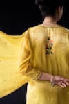 Shop_Nini Mishra_Yellow Tissue Silk Embroidered Dupatta _at_Aza_Fashions