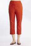 Shop_Naintara Bajaj_Orange Silk Kurta And Pant Set_Online_at_Aza_Fashions