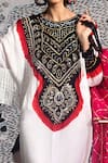 Buy_Etasha by Asha Jain_Black Tunic- Gajji Silk Embellished Gota Round Kaftan _Online_at_Aza_Fashions