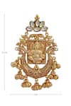 Shop_Moh-Maya by Disha Khatri_Gold Plated Metal Ganesha Earrings _Online_at_Aza_Fashions